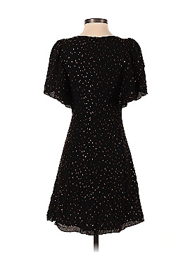 Madewell Cape-Sleeve Mini Dress in Metallic Dots (view 2)