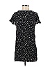 Zara Basic 100% Viscose Stars Polka Dots Black Casual Dress Size XS - photo 1