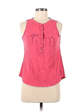 New York & Company Sleeveless Henley (view 1)