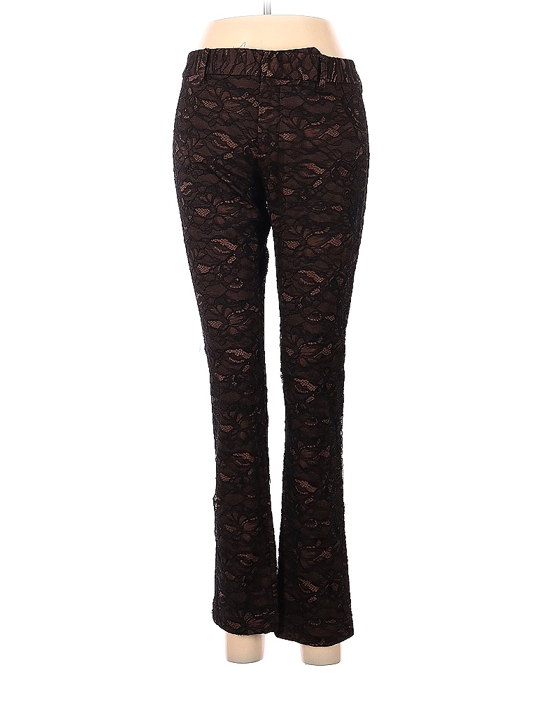 Haute Hippie 100% Nylon Floral Colored Black Casual Pants Size 2 - photo 1
