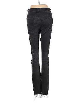 Madewell Tall 9" Mid-Rise Skinny Jeans in Black Sea (view 2)