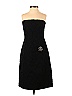 David Meister Solid Black Casual Dress Size 2 - photo 1