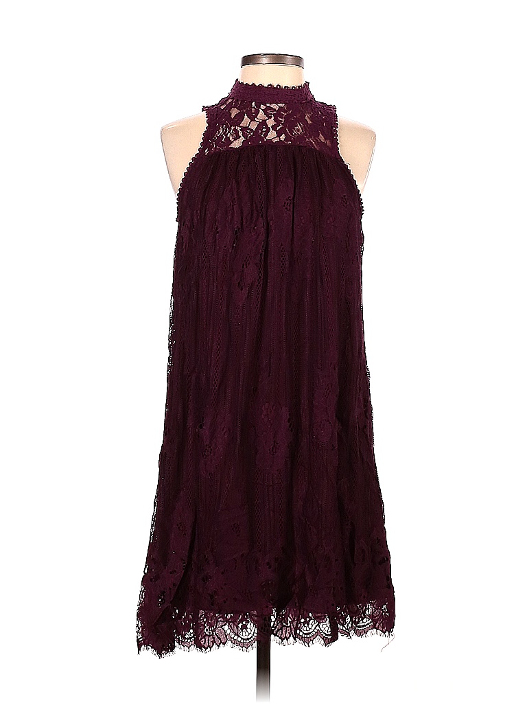 Taylor & Sage 100% Nylon Burgundy Casual Dress Size XS - photo 1