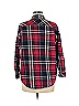 Forever 21 100% Cotton Plaid Red Blue Long Sleeve Button-Down Shirt Size M - photo 2