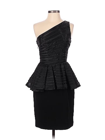 Halston black cocktail clearance dress