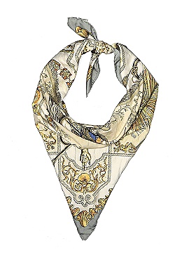Hermès Silk Ludovicus Magnus by F.de La Perriere 90cm Scarf