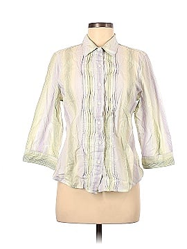 Christopher & Banks 3/4 Sleeve Button-Down Shirt (view 1)