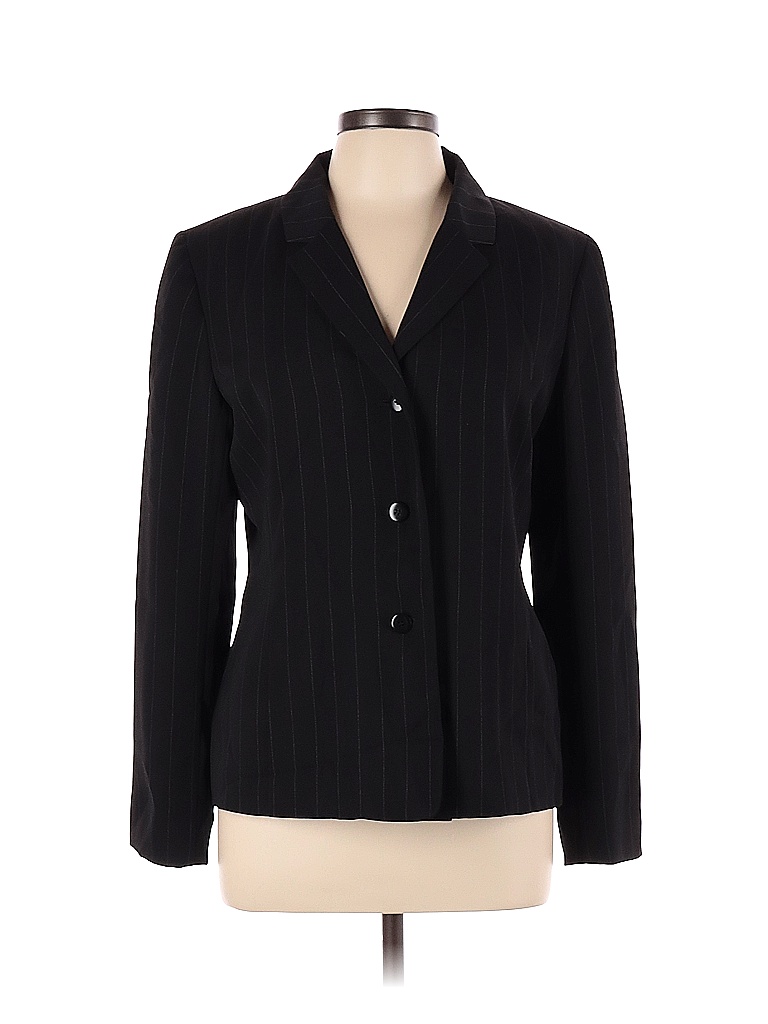 Casual Corner Stripes Black Blazer Size 12 71 off thredUP