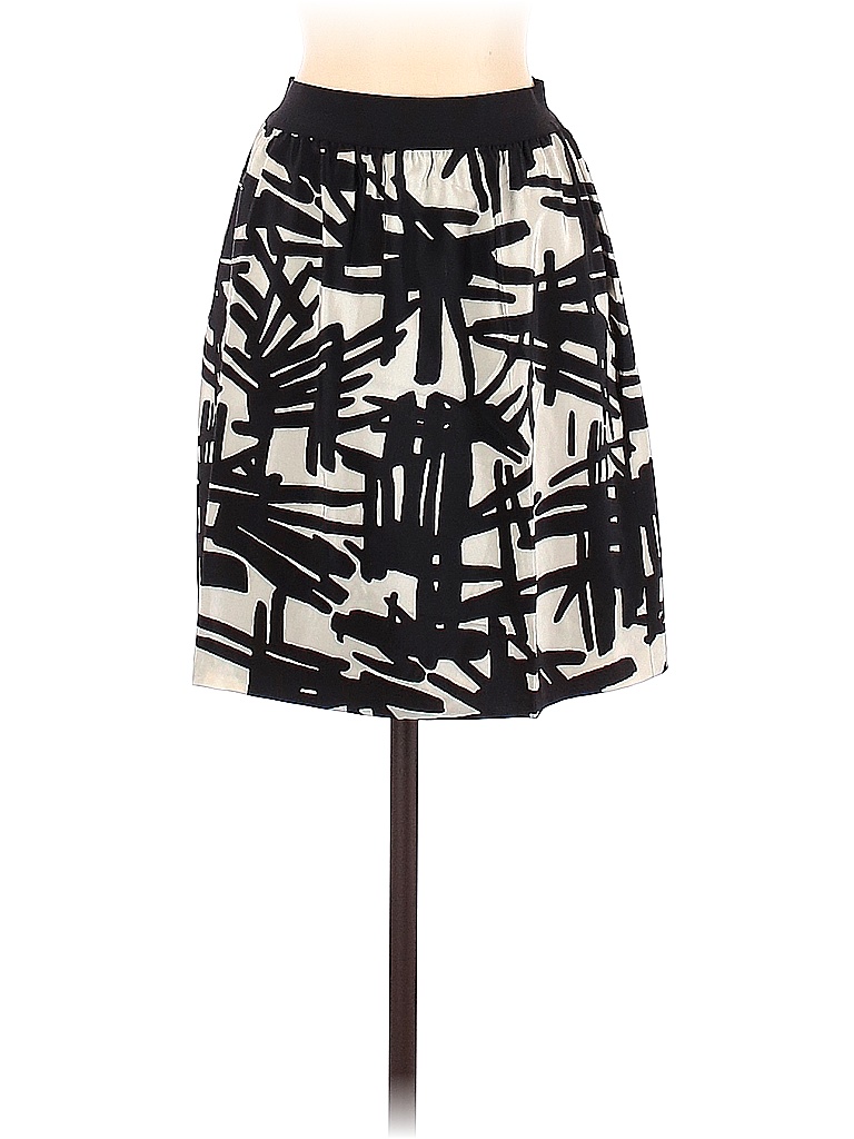 Tibi 100% Silk Black Silk Skirt Size 0 - photo 1