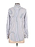 AYR 100% Rayon Stripes Multi Color White Long Sleeve Button-Down Shirt Size XS - photo 2