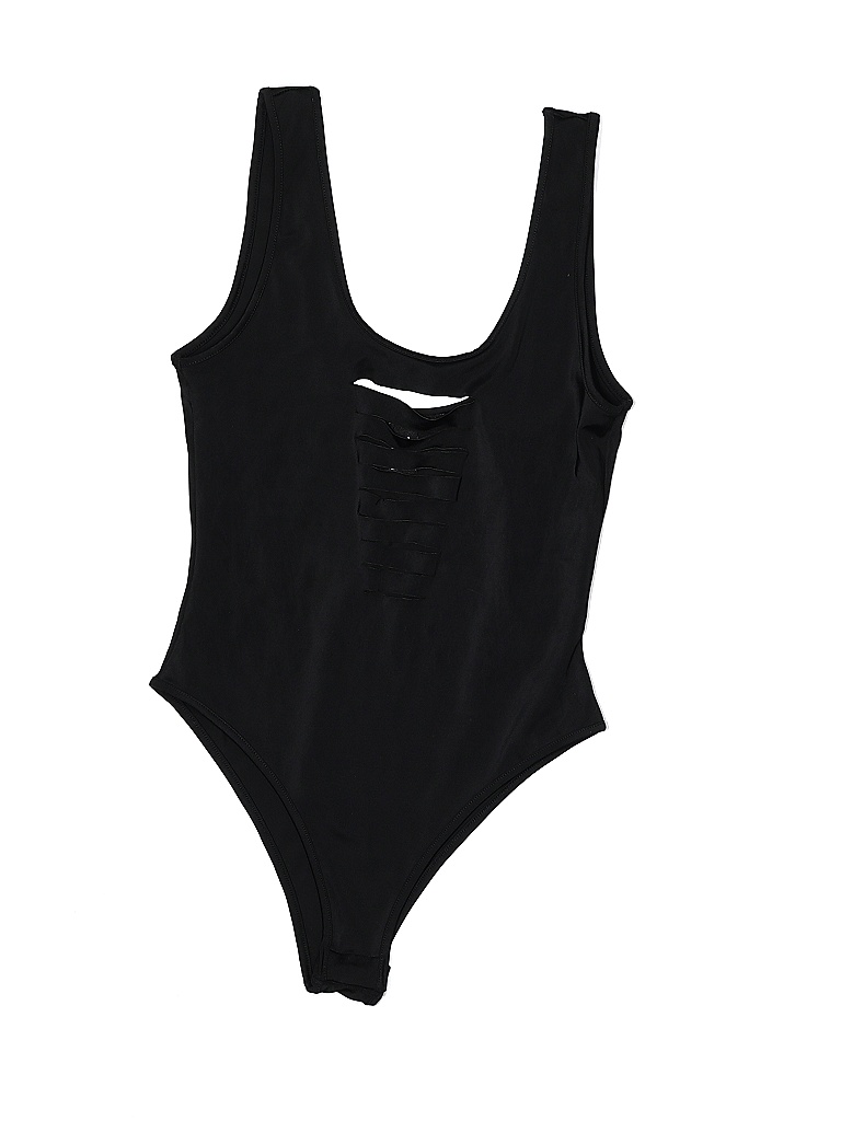 Forever 21 Solid Black One Piece Swimsuit Size S 72 Off Thredup