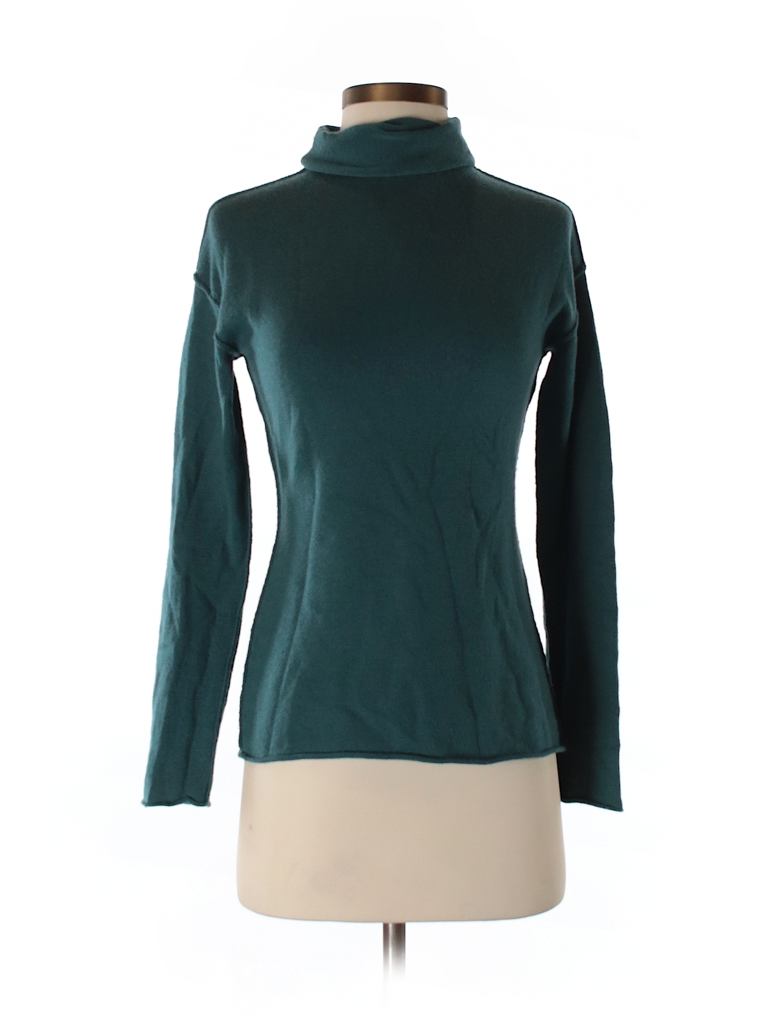 Banana Republic Solid Teal Turtleneck Sweater Size XS - 73% off | thredUP