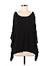 Ella Moss Solid Black Short Sleeve Top Size M - photo 1