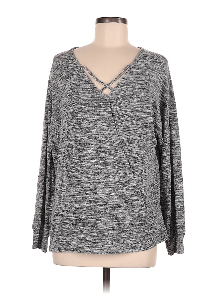 Pre-owned Assorted Brands Pullover Sweater In Gray