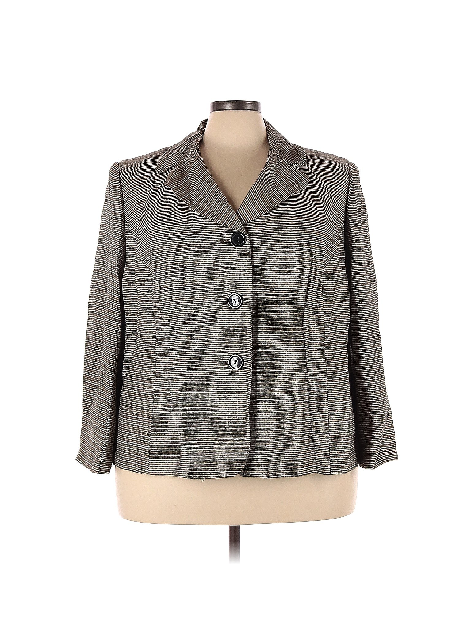 Kasper Gray Gold Blazer Size 24 (Plus) - 73% off | thredUP