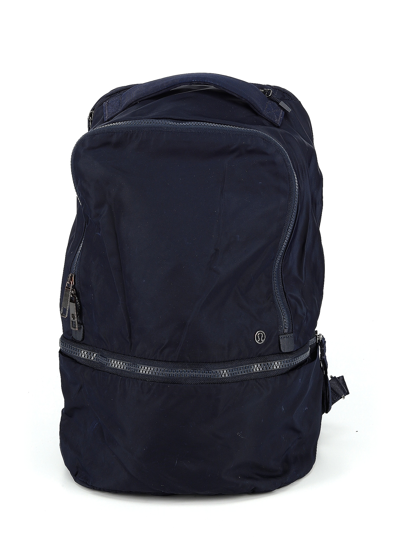 Lululemon Athletica 100 Nylon Solid Blue Backpack One Size 47 off