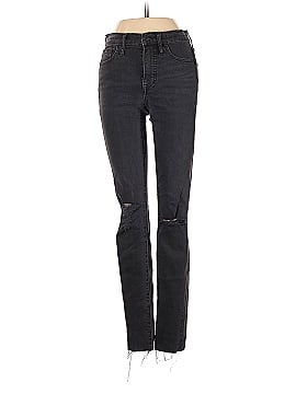 Madewell Tall 9" Mid-Rise Skinny Jeans in Black Sea (view 1)