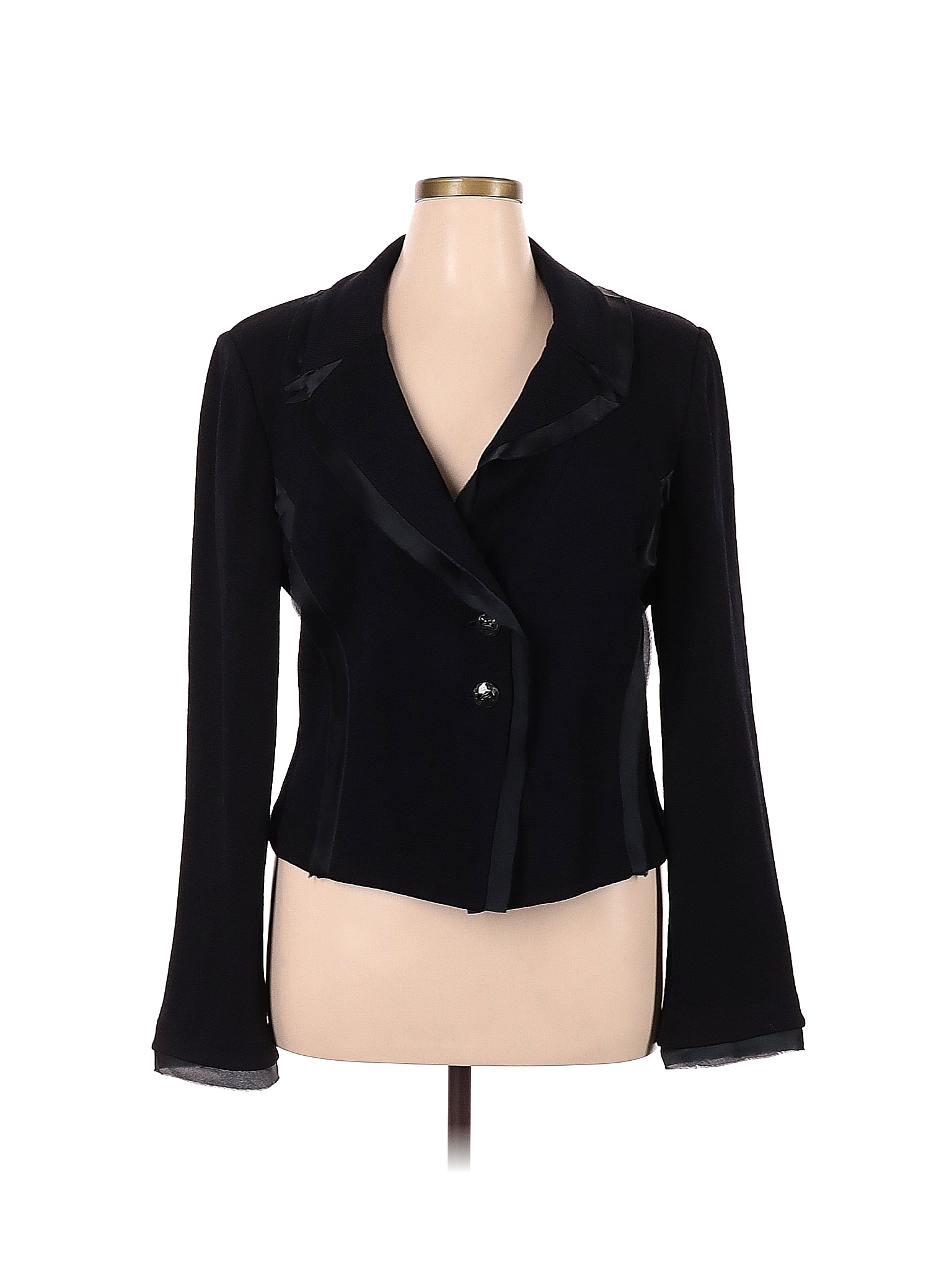 St. John Solid Black Blazer Size 16 - 88% off | thredUP