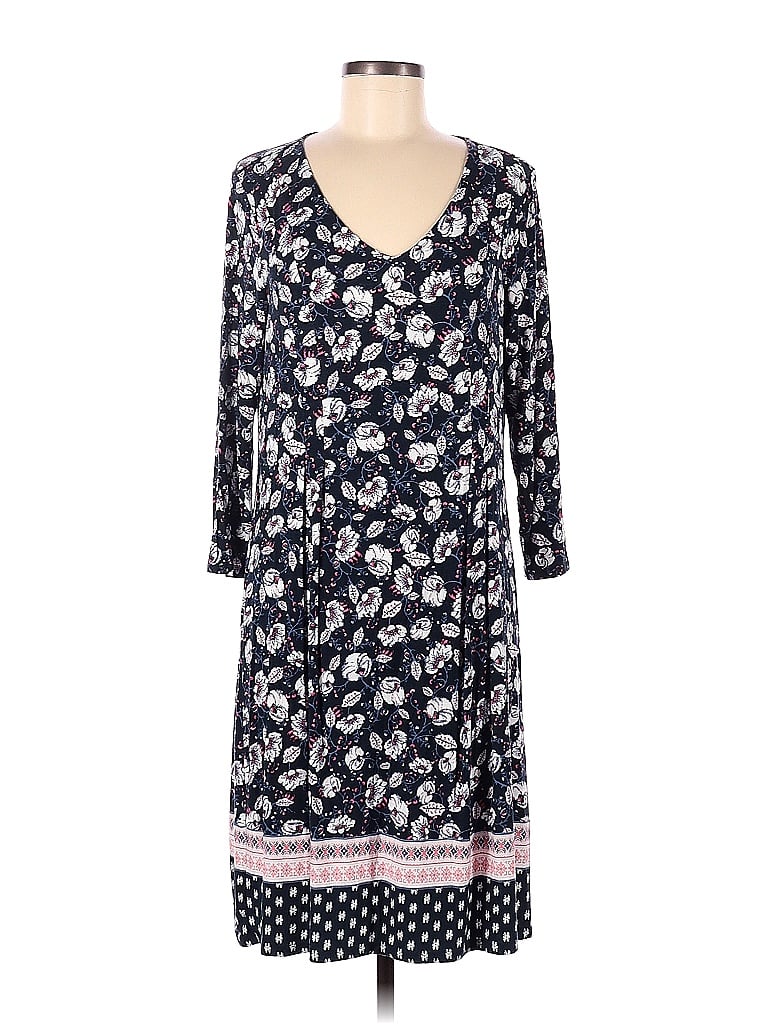 J.Jill Floral Multi Color Blue Casual Dress Size M 68 off thredUP