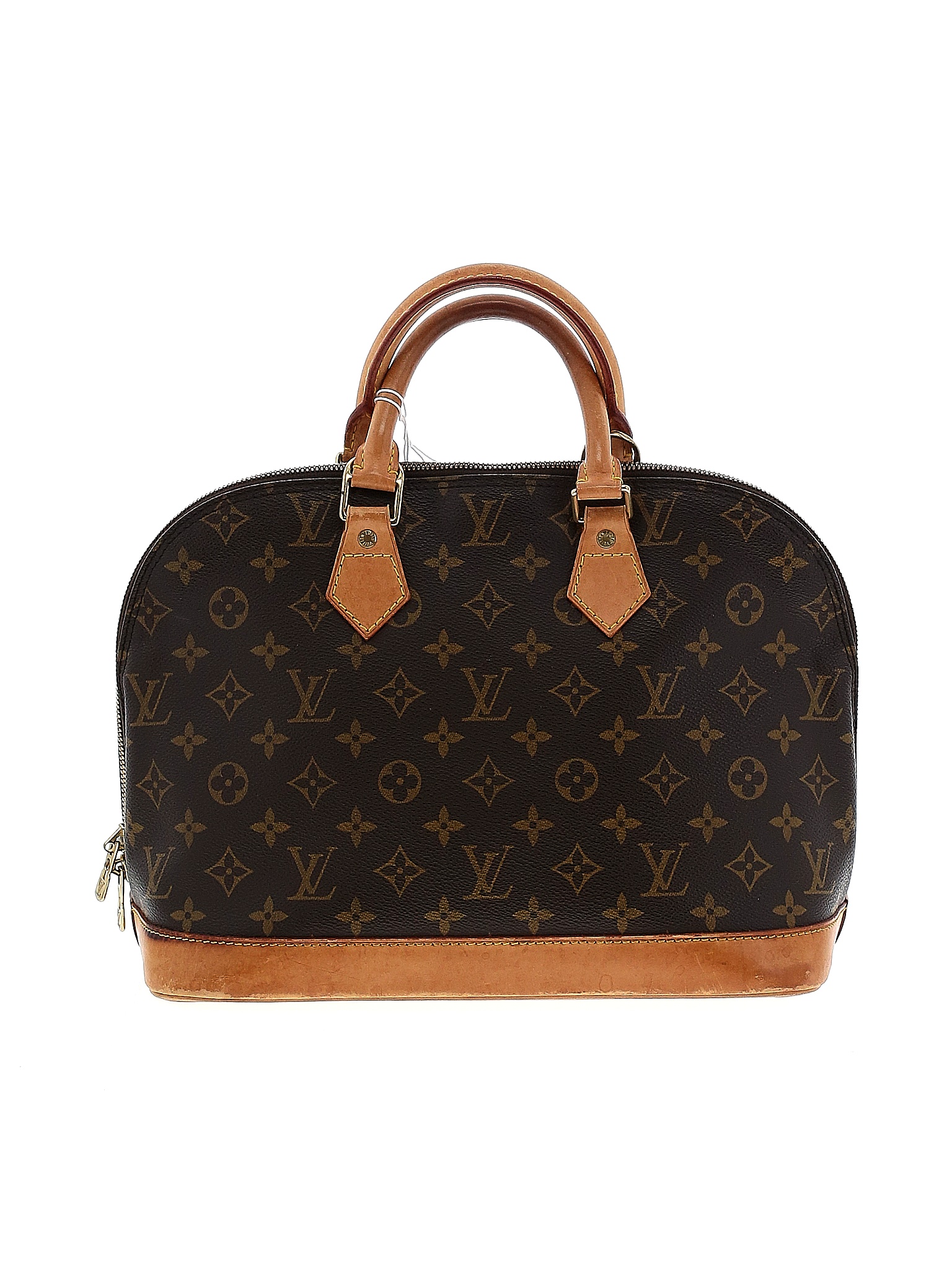 Louis Vuitton 100% Coated Canvas Color Block Black Brown Alma One Size ...