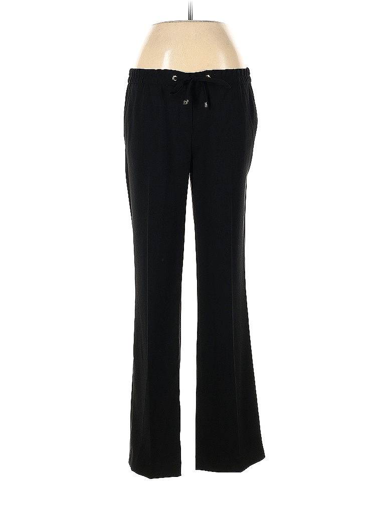 Calvin Klein 100 Polyester Solid Black Casual Pants Size 6 87 off