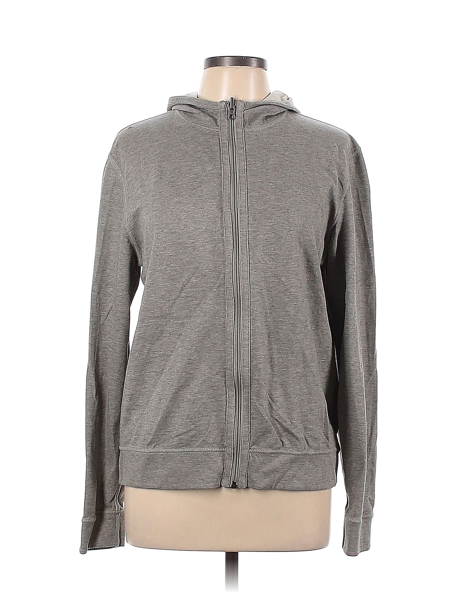 BOSS by HUGO BOSS 100% Cotton Gray Zip Up Hoodie Size L - 90% off | thredUP