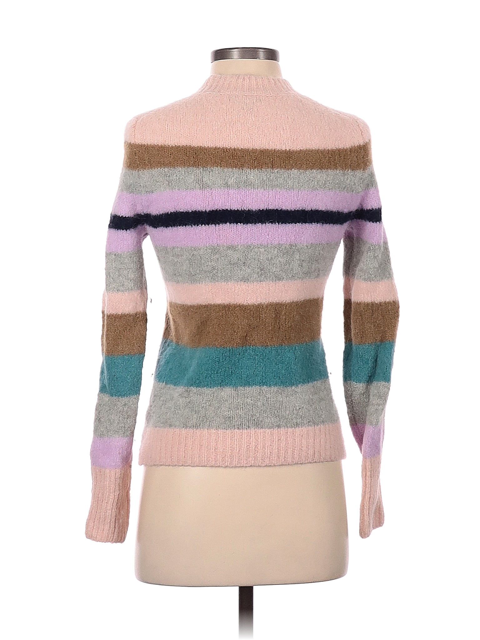 Point Color Block Stripes Pink Pullover Sweater Size S - 91% off |