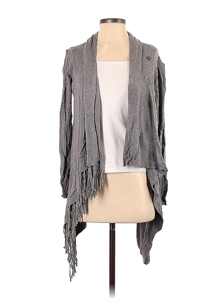 Lovestitch Solid Gray Cardigan Size S - 62% off | thredUP