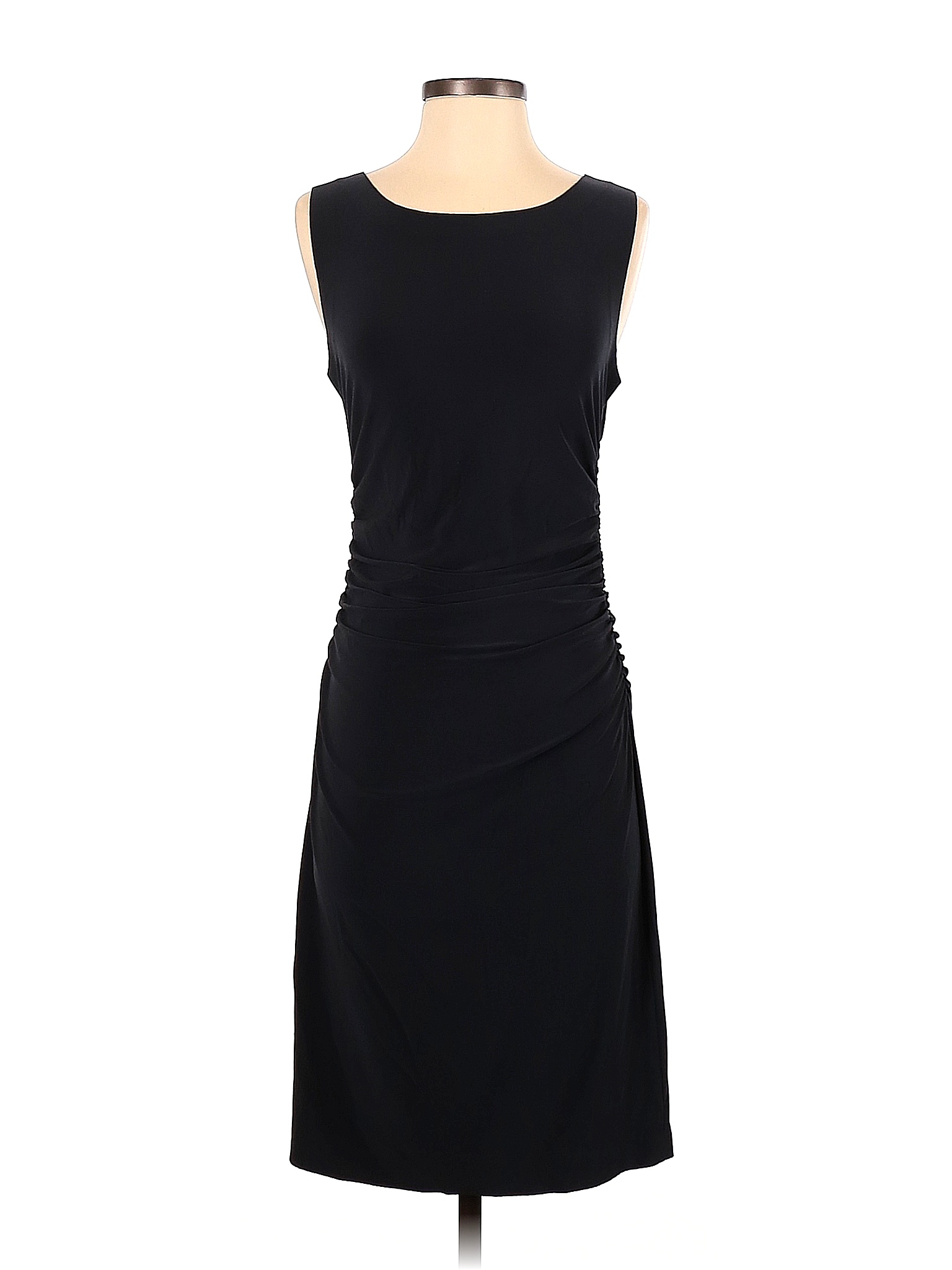 Norma Kamali Solid Black Gray Cocktail Dress Size M - 69% off | thredUP