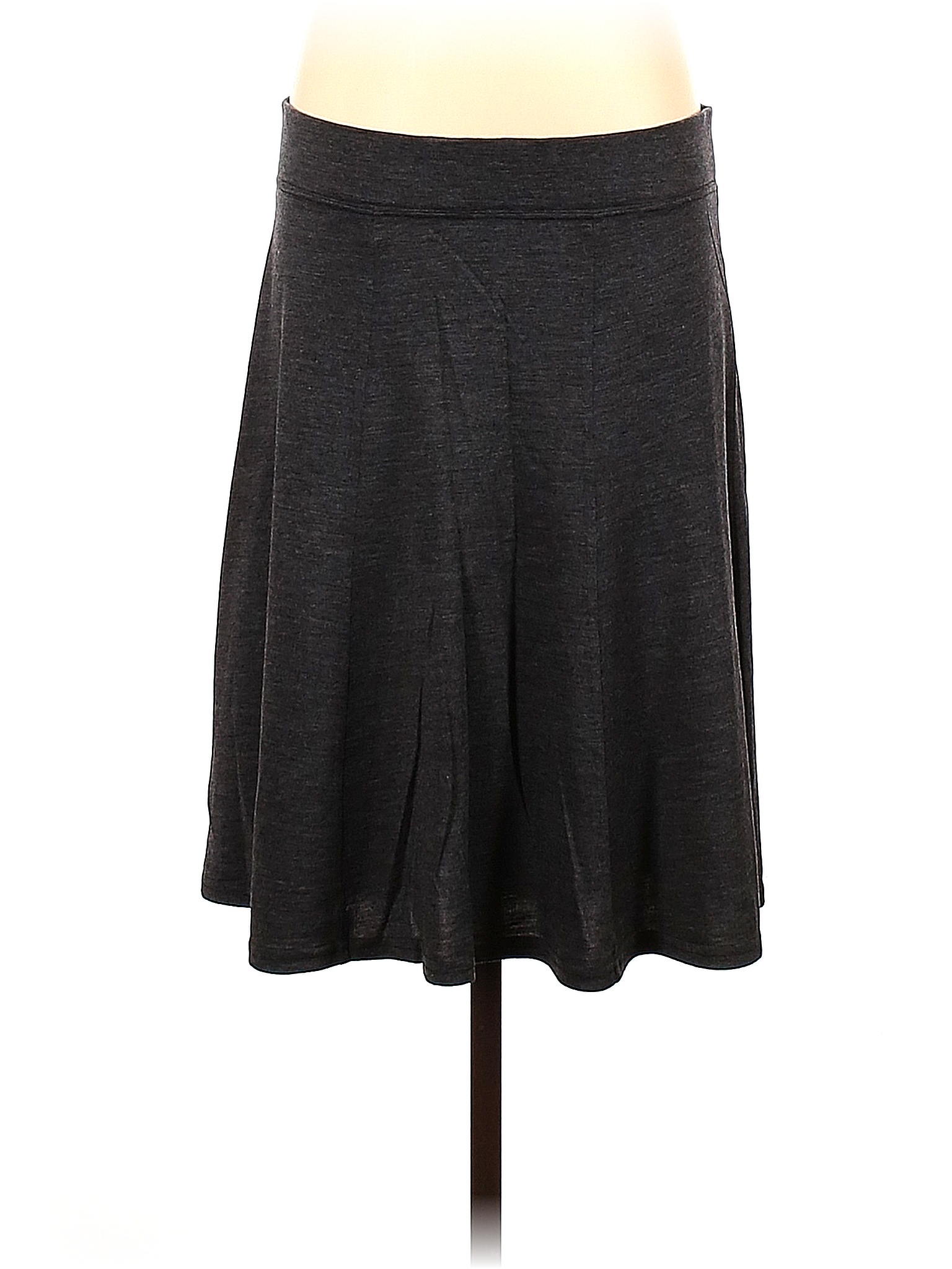 Sahalie 100% Wool Solid Black Gray Wool Skirt Size M - 62% off | thredUP
