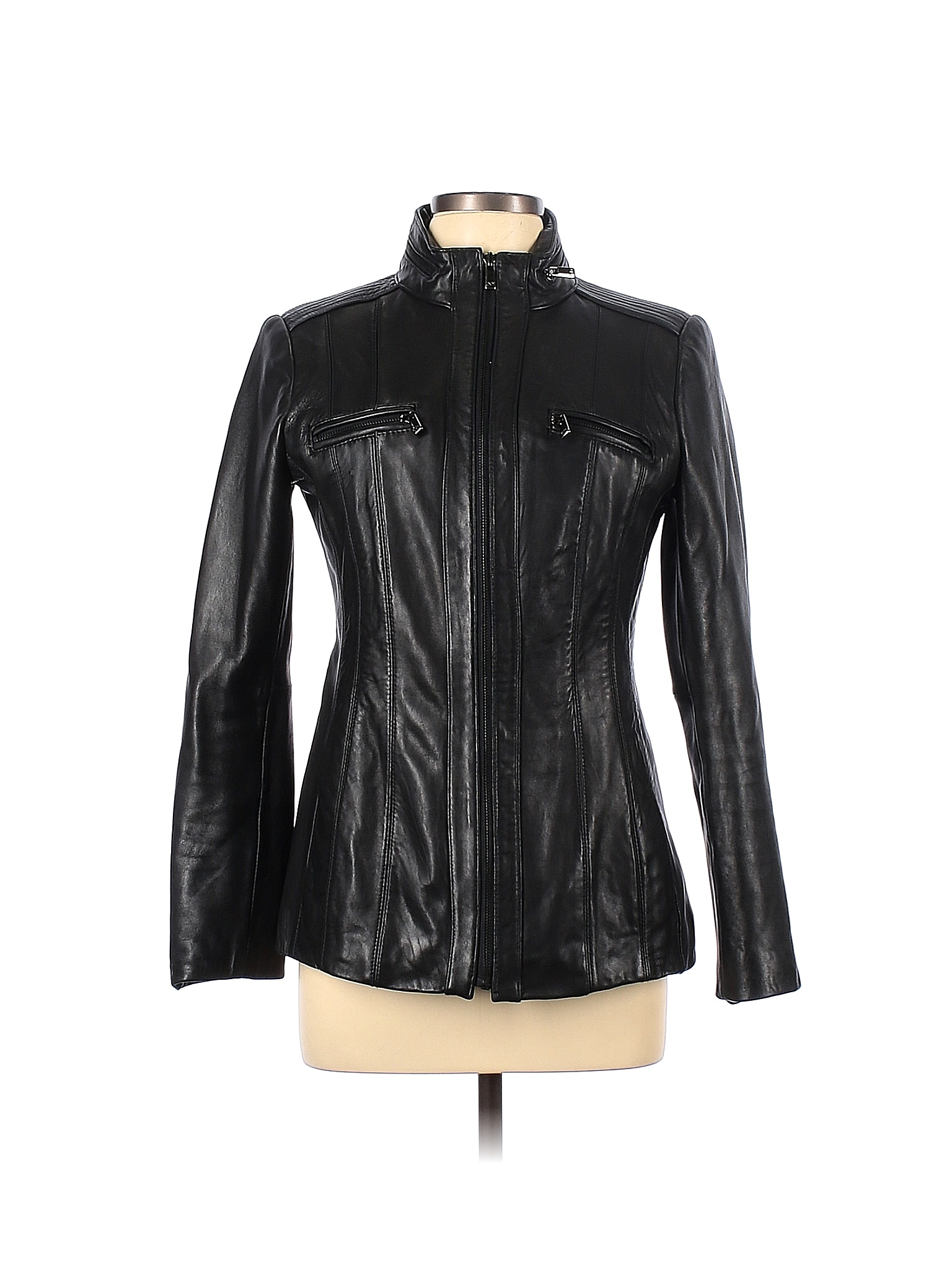 NY Line Leather Jacket