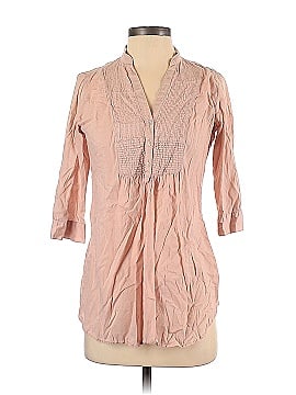 Zara TRF 3/4 Sleeve Button-Down Shirt (view 1)
