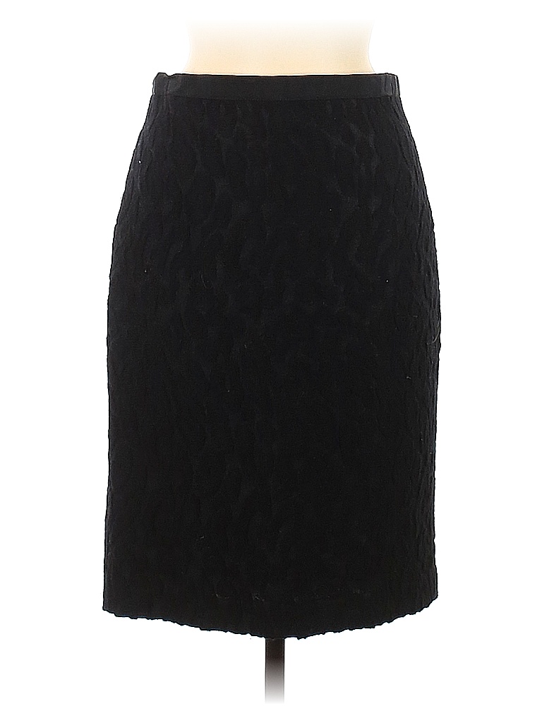 Jupe En Laine Ann Taylor Taille 14 - Noire, Crayon, Genou - Occasion Très Bon état