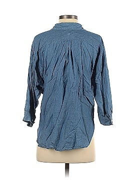 Ann Taylor LOFT 3/4 Sleeve Button-Down Shirt (view 2)