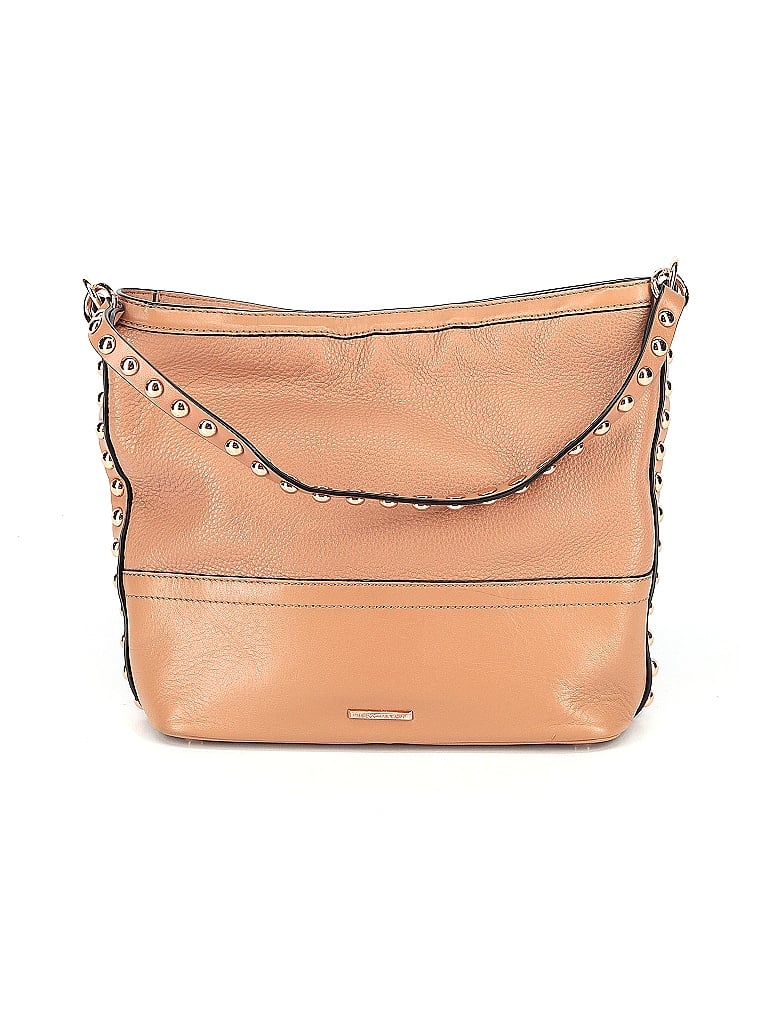 Rebecca Minkoff 100 Leather Solid Colored Tan Leather Shoulder Bag One