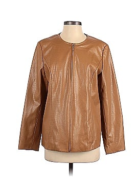 Susan Graver Faux Leather Jacket (view 1)