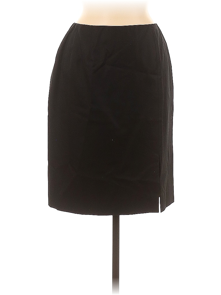 Carlisle 100% Cotton Solid Black Casual Skirt Size 8 - photo 1