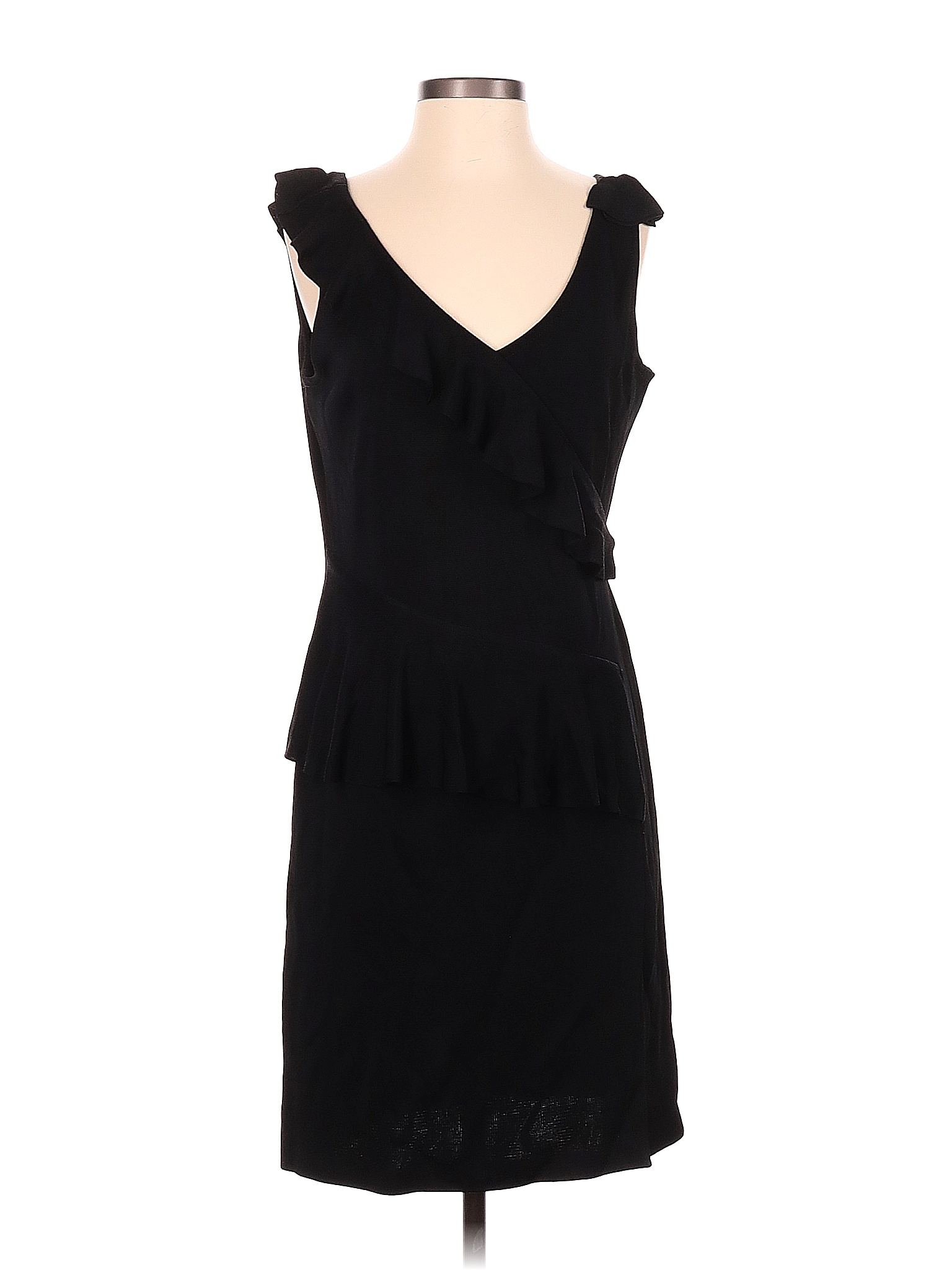 St John Solid Black Cocktail Dress Size 8 89 Off Thredup 