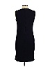 AKRIS 100% Wool Solid Black Blue Casual Dress Size 10 - photo 2