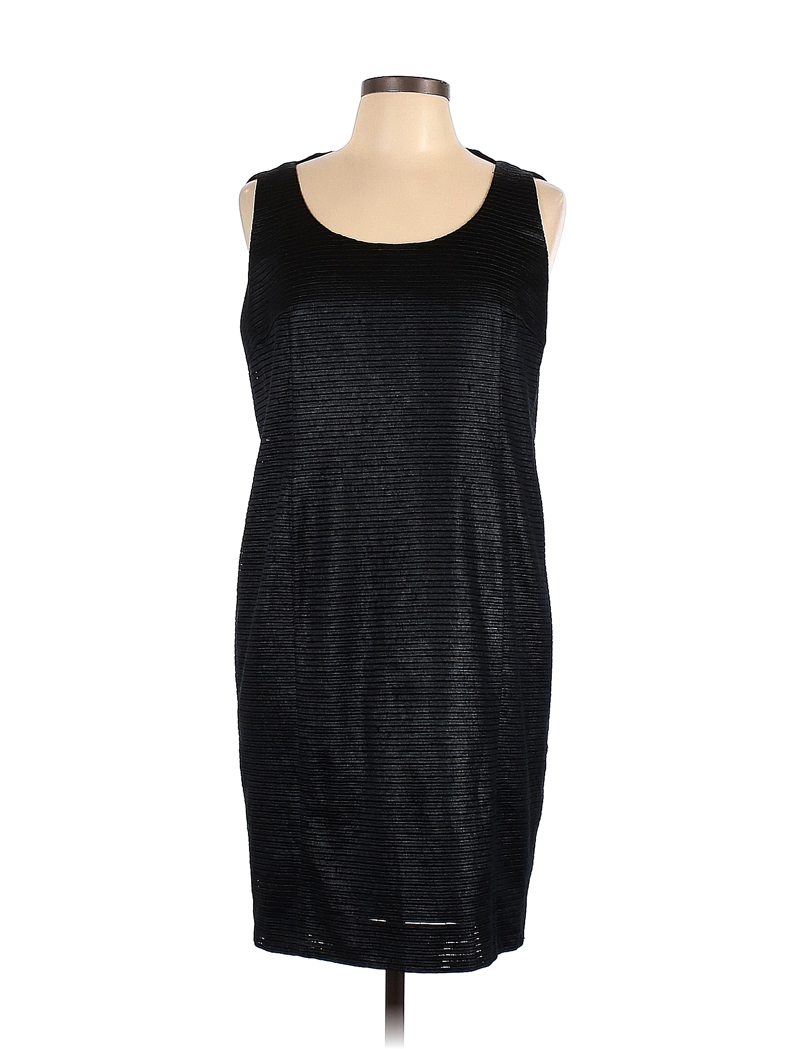 Akris Solid Marled Black Casual Dress Size 10 93 Off Thredup