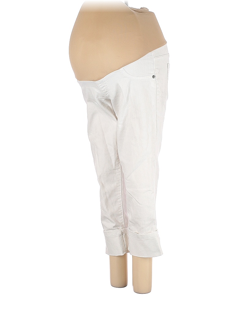 Motherhood Solid White Jeans Size XS (Maternity) - photo 1