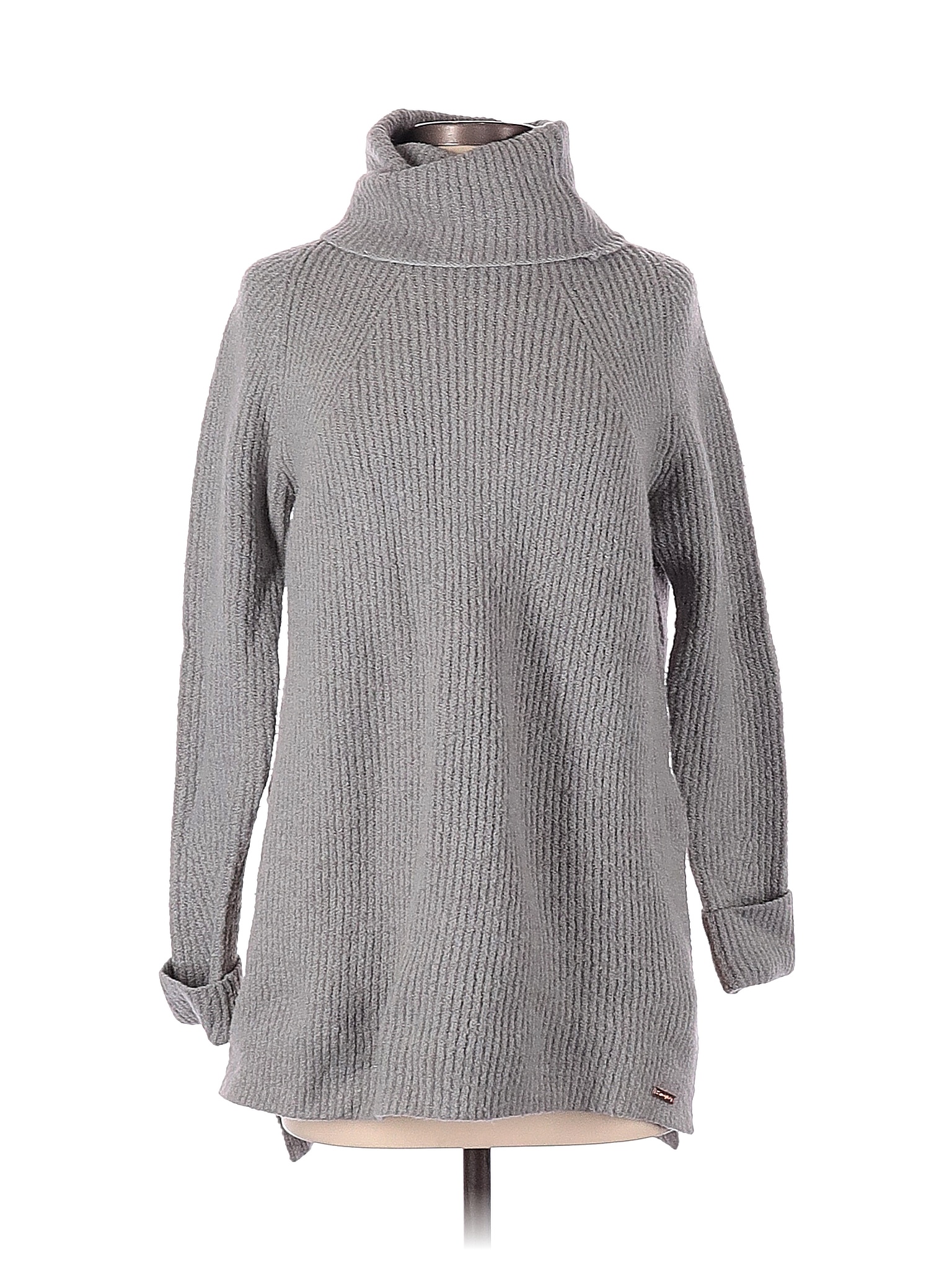 Sweaty Betty Color Block Solid Gray Turtleneck Sweater Size XS - 84% ...