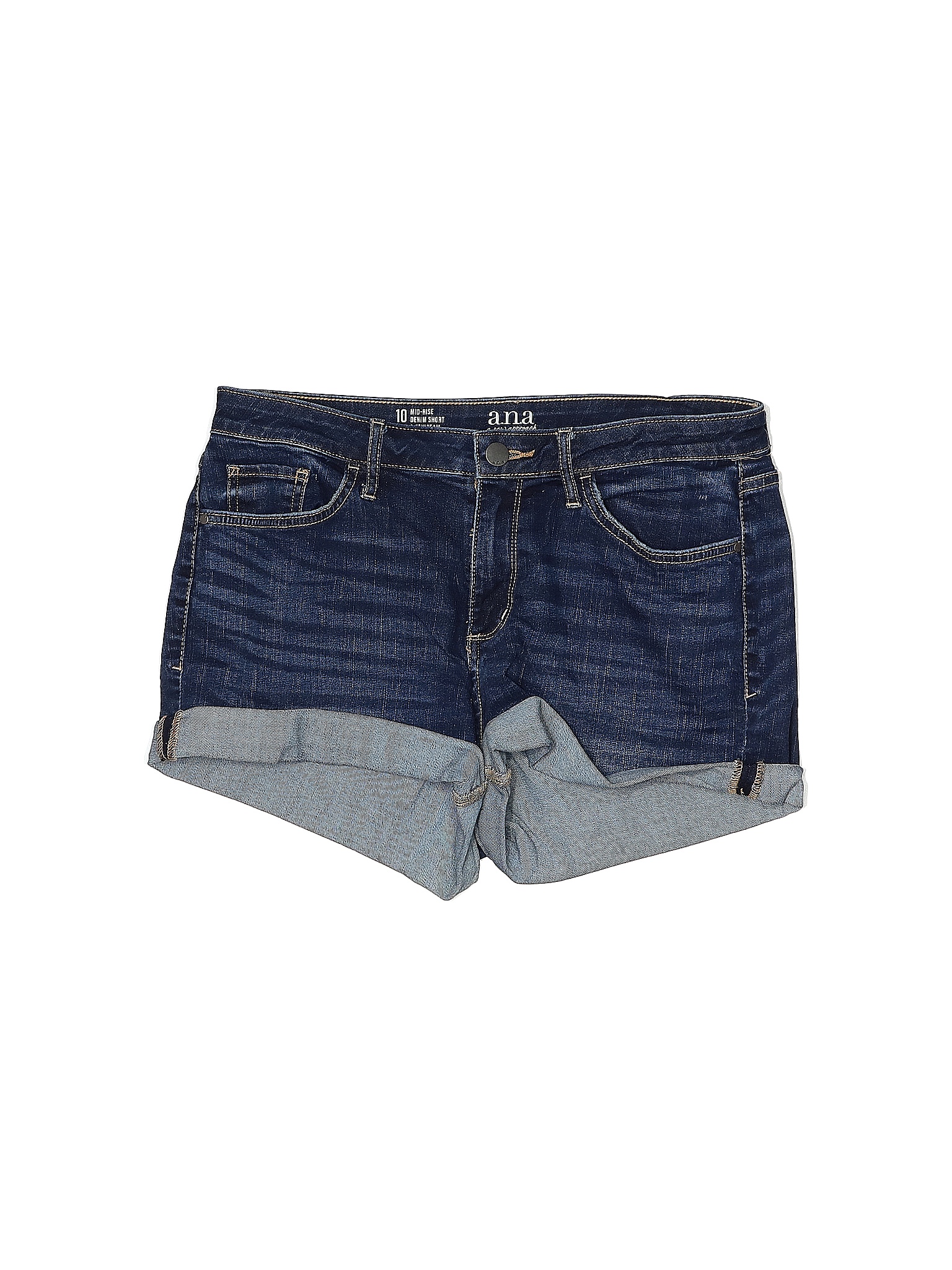 a.n.a. A New Approach Solid Blue Denim Shorts Size 10 - 60% off | thredUP