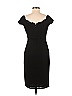 David Meister 100% Polyester Solid Black Cocktail Dress Size 6 - photo 2