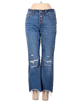 Madewell Petite Cali Demi-Boot Jeans in Bronson Wash: Button-Front Edition (view 1)