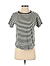 Madewell Stripes Black Gray Short Sleeve T-Shirt Size XXS - photo 1