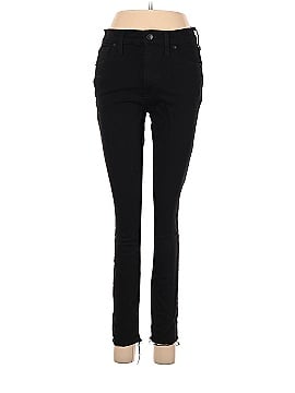 Madewell 9" Mid-Rise Skinny Jeans in ISKO Stay Black&trade; (view 1)