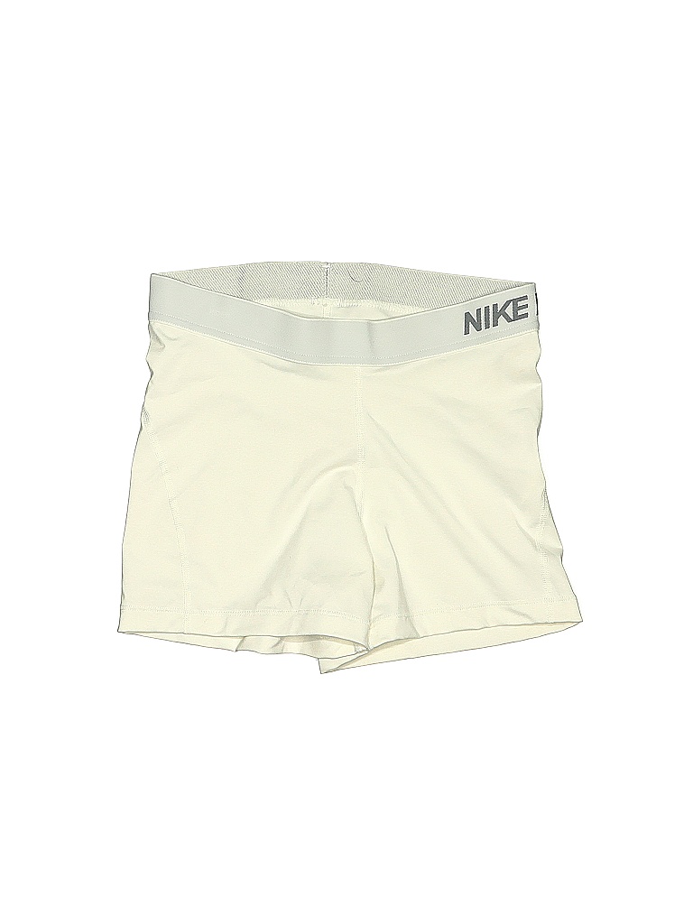 Nike Color Block Solid Ivory White Athletic Shorts Size M 58 off