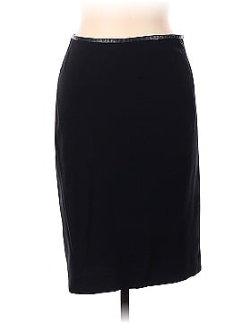 Gucci Leather Trim Wool Skirt (view 2)