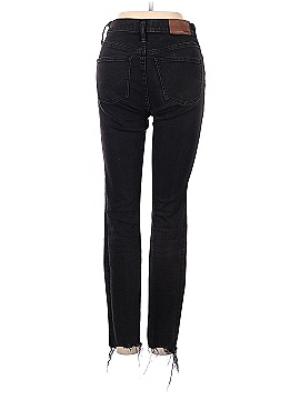 Madewell 9" Mid-Rise Skinny Jeans in Berkeley Black: Button-Through Edition (view 2)